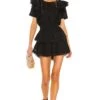 LoveShackFancy Natasha Dress Black