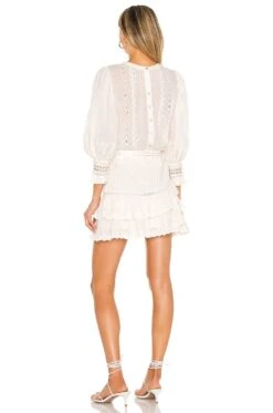 LoveShackFancy Lorelei Dress Ivory -LoveShackFancy Shop LESH WD178 V3