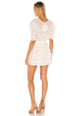 LoveShackFancy Quincy Dress White -LoveShackFancy Shop LESH WD279 V3