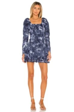 LoveShackFancy Cedria Dress Midnight Hand Dye