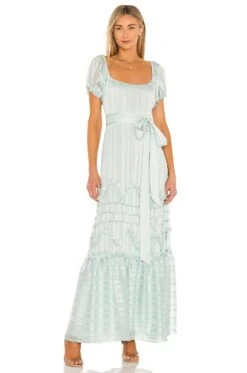 LoveShackFancy Sidonie Dress Baby Blue