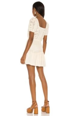 LoveShackFancy X REVOLVE Stern Dress Ivory -LoveShackFancy Shop LESH WD455 V3