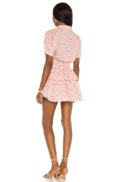 LoveShackFancy X REVOLVE Alfie Dress Peachy Sprinkle -LoveShackFancy Shop LESH WD456 V3