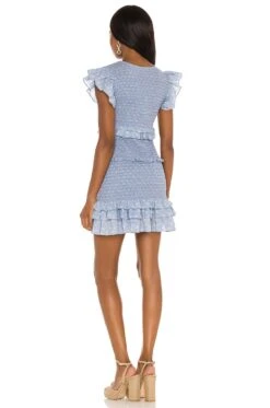 LoveShackFancy X REVOLVE Aveline Dress Blue Baby Pomme 7 LoveShackFancy X REVOLVE Aveline Dress Blue Baby Pomme -LoveShackFancy Shop LESH WD457 V3