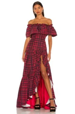 LoveShackFancy Martini Dress Moody Ruby