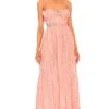 LoveShackFancy Katrina Dress Sunrise Sorbet -LoveShackFancy Shop LESH WD599 V1