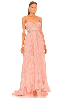 LoveShackFancy Katrina Dress Sunrise Sorbet