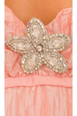 LoveShackFancy Katrina Dress Sunrise Sorbet -LoveShackFancy Shop LESH WD599 V5