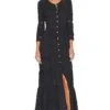 LoveShackFancy Darlene Victorian Maxi Dress Black -LoveShackFancy Shop LESH WD625 V1