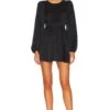 LoveShackFancy Garcia Mini Dress Black