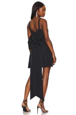 LoveShackFancy Spin Dress Black