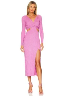 LoveShackFancy Bernette Dress Orchid Sparkle