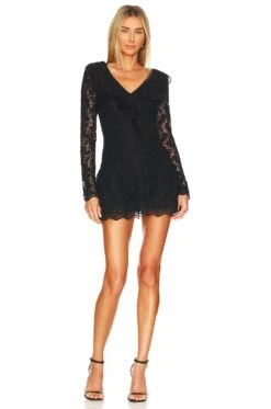 LoveShackFancy X REVOLVE Athala Mini Dress True White -LoveShackFancy Shop LESH WD668 V1 2