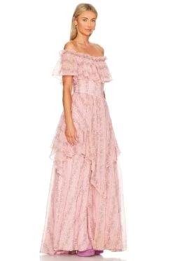 LoveShackFancy Noni Dress Prairie Pink -LoveShackFancy Shop LESH WD672 V2