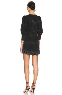 LoveShackFancy ROBE REVALINE Black -LoveShackFancy Shop LESH WD683 V3