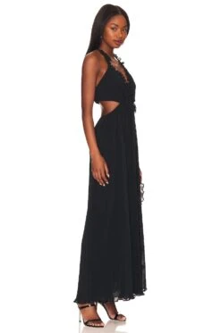 LoveShackFancy Talitha Dress Black -LoveShackFancy Shop LESH WD687 V2