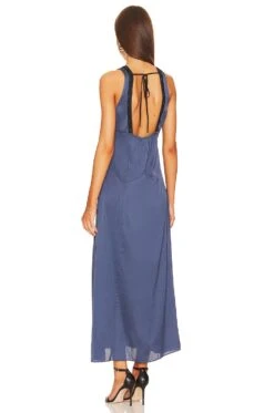 LoveShackFancy Mazarin Dress Midnight -LoveShackFancy Shop LESH WD690 V3