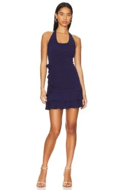 LoveShackFancy Lover Dress Midnight -LoveShackFancy Shop LESH WD701 V1 2