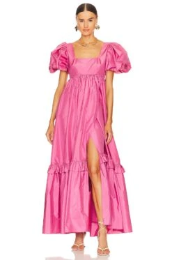 LoveShackFancy Doutzen Dress Powder Pink