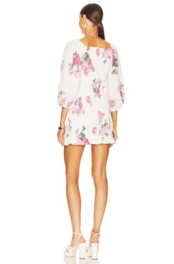 LoveShackFancy Kyndra Dress Paradise Pink -LoveShackFancy Shop LESH WD707 V3