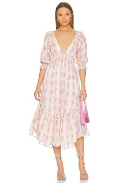 LoveShackFancy Firefly Dress French Lilac