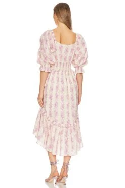 LoveShackFancy Firefly Dress French Lilac -LoveShackFancy Shop LESH WD710 V3