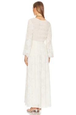 LoveShackFancy Lexia Dress Antique White -LoveShackFancy Shop LESH WD712 V3