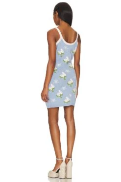 LoveShackFancy ROBE LOPEZ Periwinkle Orchard -LoveShackFancy Shop LESH WD713 V3