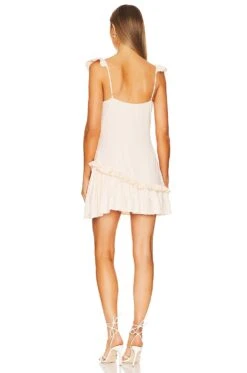 LoveShackFancy Divina Dress Champagne -LoveShackFancy Shop LESH WD718 V3