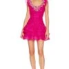 LoveShackFancy Chaya Dress Flirty Fuschia -LoveShackFancy Shop LESH WD721 V1