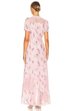 LoveShackFancy Tink Dress Pink Ivy -LoveShackFancy Shop LESH WD727 V3