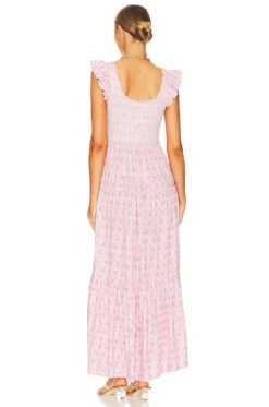 LoveShackFancy VESTIDO CHESSIE Rose Patch -LoveShackFancy Shop LESH WD729 V3