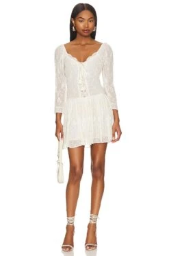 LoveShackFancy Deeba Dress Cream