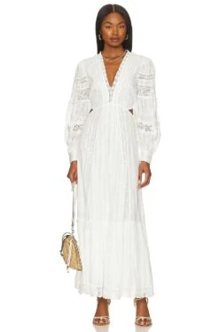 LoveShackFancy Aneesha Dress True White