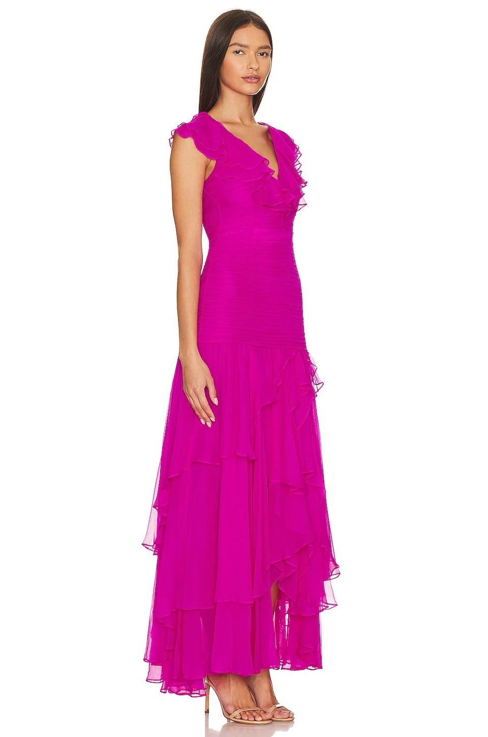 LoveShackFancy Tini Gown Flirty Fuschia 4 LoveShackFancy Tini Gown Flirty Fuschia - Image 2