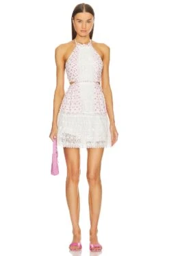 LoveShackFancy ROBE KESIA Poppy Pink