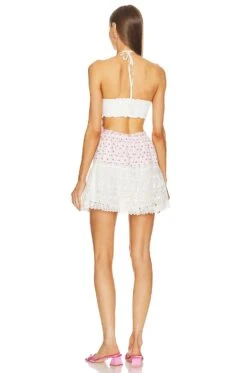 LoveShackFancy ROBE KESIA Poppy Pink -LoveShackFancy Shop LESH WD747 V3