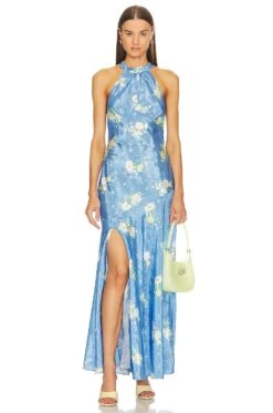 LoveShackFancy Brinda Dress Blueberry Lemonade