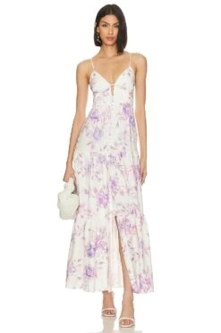 LoveShackFancy Garnita Dress Spanish Lilac