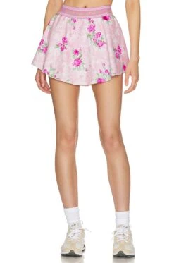 LoveShackFancy Balbino Skort Pink Ivy