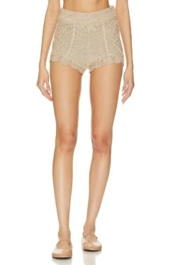 LoveShackFancy Vesta Short Oat Sparkle