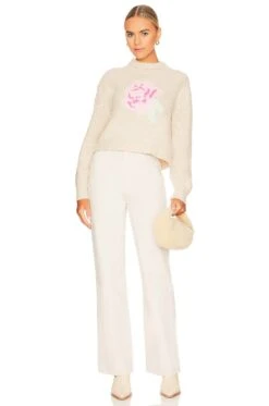 LoveShackFancy Roosevelt Pullover Wheatfield -LoveShackFancy Shop LESH WK105 V4