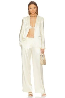 LoveShackFancy Emberlynn Pant Ivory -LoveShackFancy Shop LESH WP40 V4