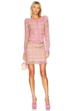 LoveShackFancy Balsam Mini Skirt Majestic Pink -LoveShackFancy Shop LESH WQ244 V4