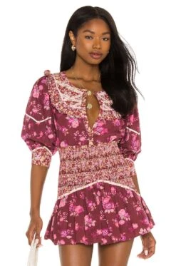 LoveShackFancy X REVOLVE Morrison Top Spiced Apple Red