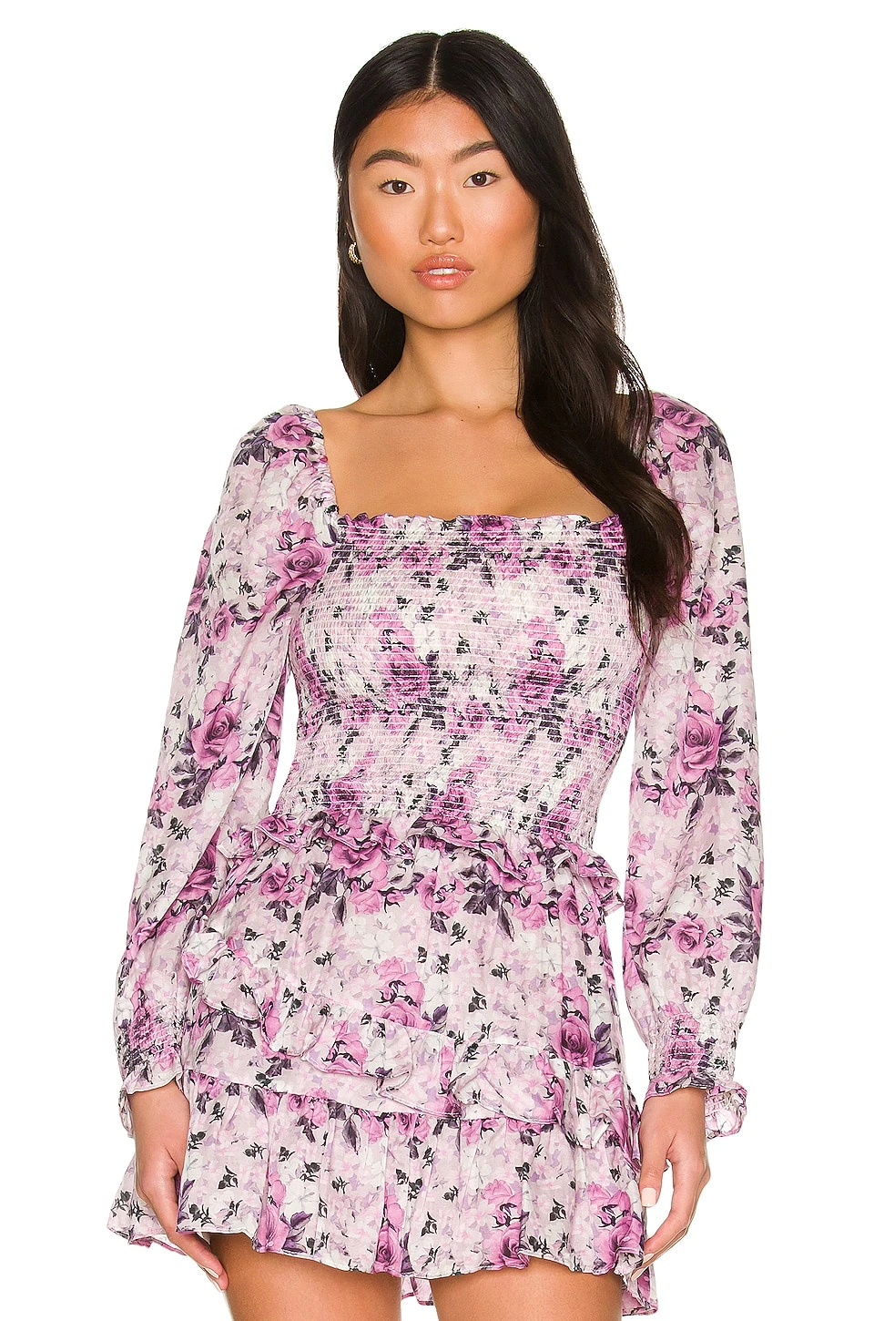 LoveShackFancy Russell Top Sandy Pink Shores