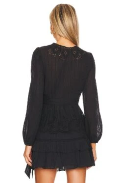 LoveShackFancy Polla Top Black -LoveShackFancy Shop LESH WS240 V3