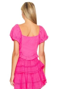 LoveShackFancy Breonna Top Watermelon Ice 8 LoveShackFancy Breonna Top Watermelon Ice -LoveShackFancy Shop LESH WS253 V3