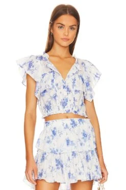LoveShackFancy Nora Top Island Vibes -LoveShackFancy Shop LESH WS256 V1