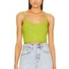 LoveShackFancy CAMISOLA CELMIRA Spring Leaf